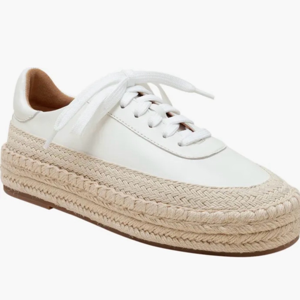 Linea Paolo Women's Selma White Platform Sneakers Size 10